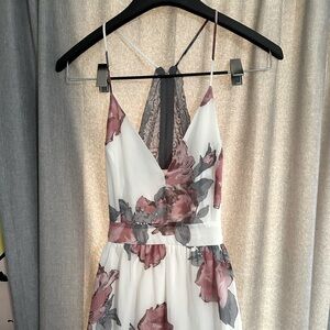 Windsor Flower and Lace Maxi Dress